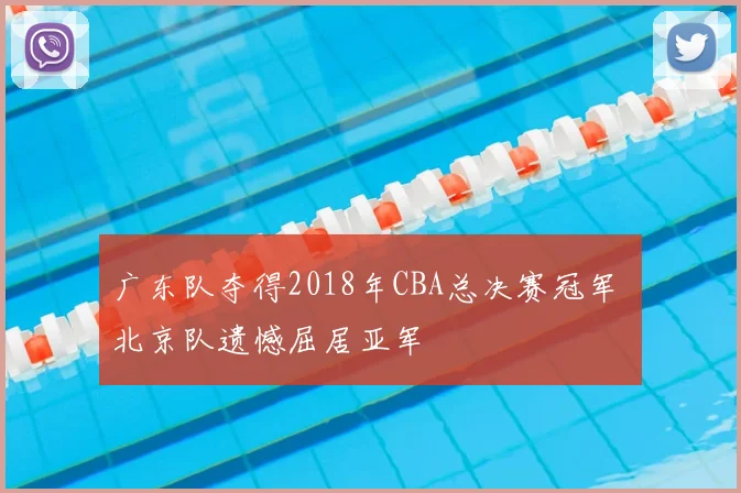 广东队夺得2018年CBA总决赛冠军 北京队遗憾屈居亚军