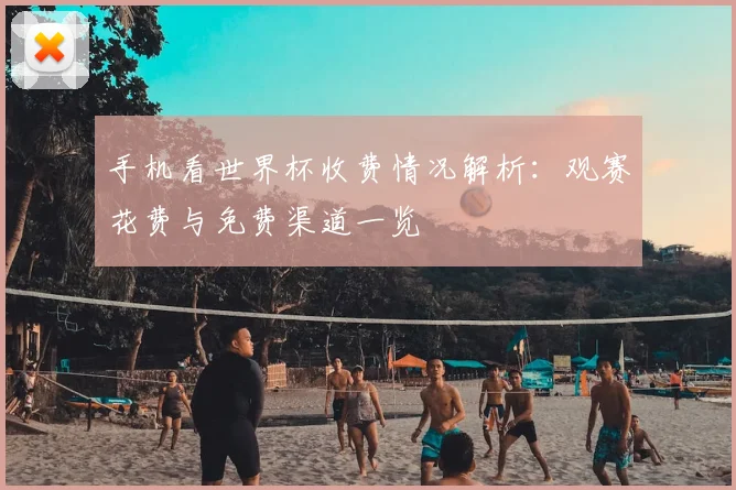 手机看世界杯收费情况解析：观赛花费与免费渠道一览